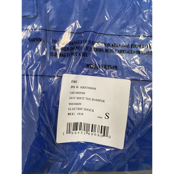 NEW Free People Hot Shot Tee Romper Electric Shock Blue Small - Picture 3 of 3